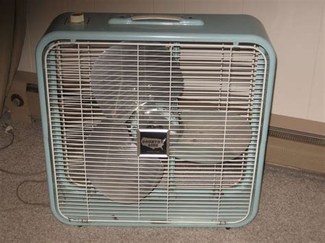 antique electric box two fans with drawer for ice|old box fans for sale.